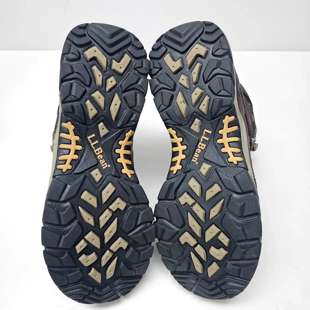 Men's LL Bean Tek 2.5 Waterproof Hiking Boots Brown suede 258495 Size 10M